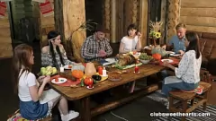 play Sensual Thanksgiving Orgy": Viola Weber, Leo Dee, Andrew Marshall, Nicole Murkovski, Skye Young, Sandy Cheeks
